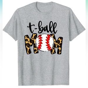 Cheetah print T ball mom shirt